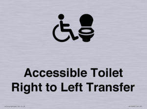 Accessible Toilet with Right to Left Transfer
